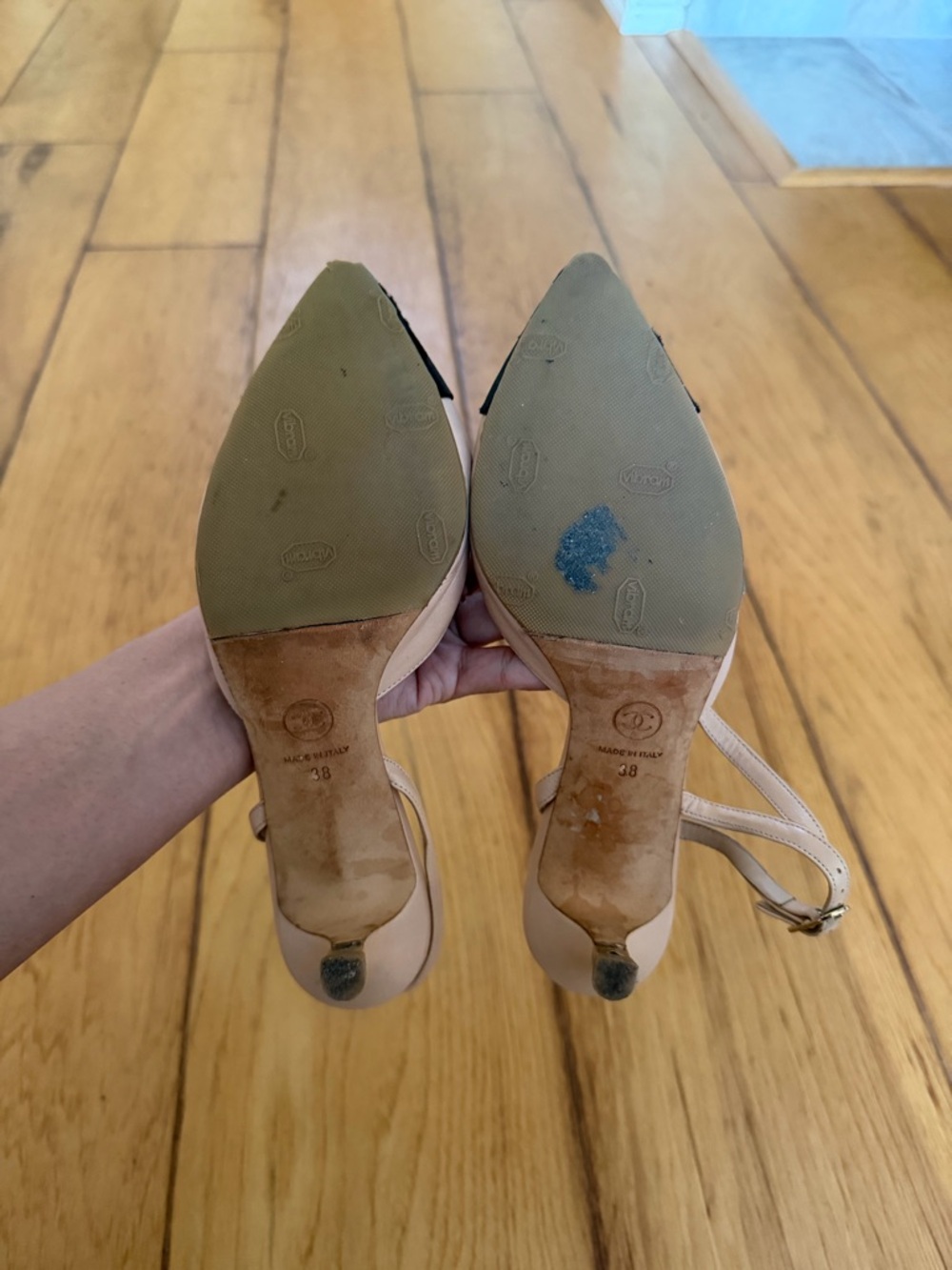 Chanel Slingback Sandals size 38 - Picture 8 of 9